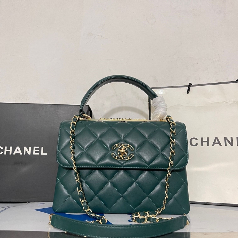 Ch*el top handle bags